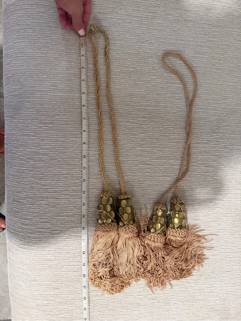 The Bombay Company Vintage Decorative Tassel curtain tiebacks